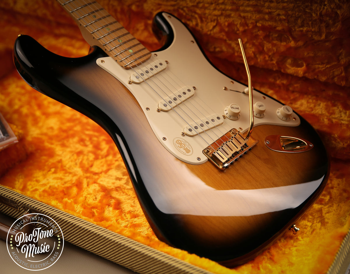 2004 Fender American Deluxe Stratocaster 50th Anniversary Two Tone Sunburst