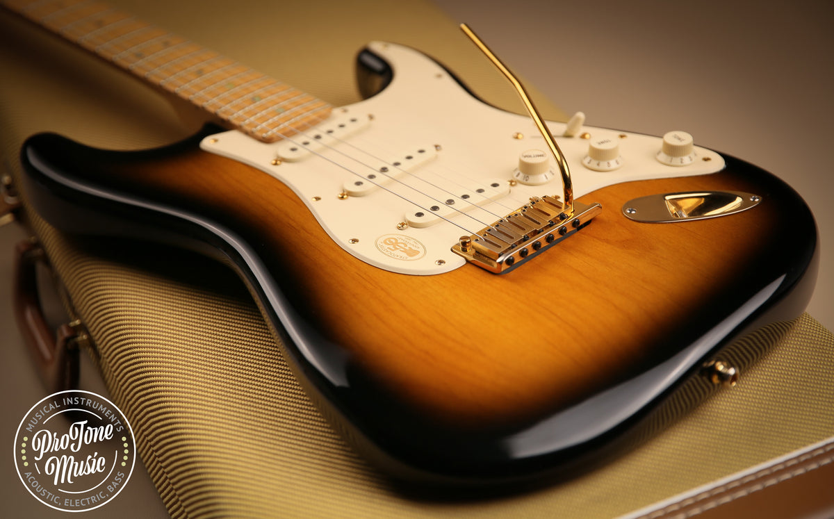 2004 Fender American Deluxe Stratocaster 50th Anniversary Two Tone Sunburst