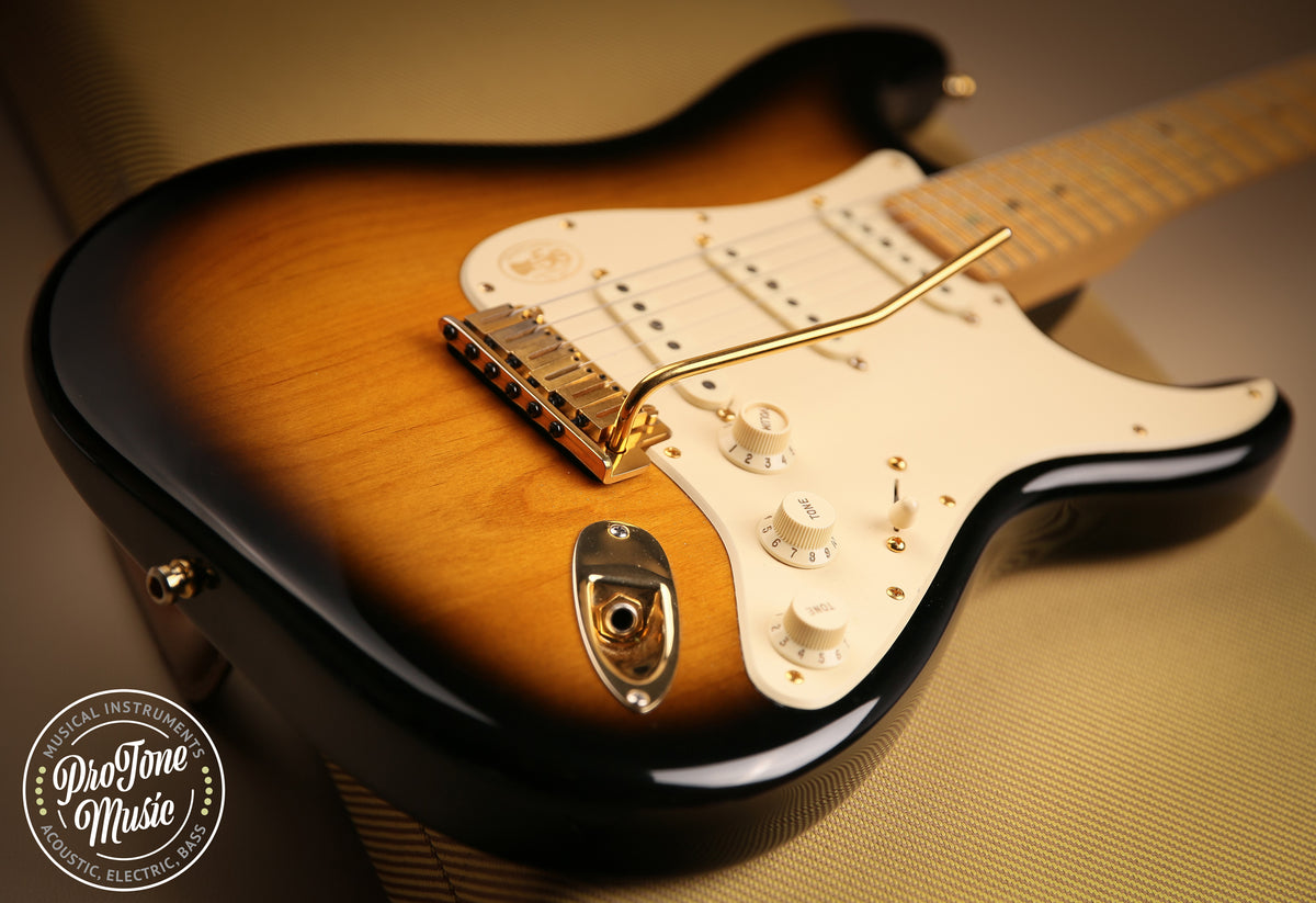 2004 Fender American Deluxe Stratocaster 50th Anniversary Two Tone Sunburst