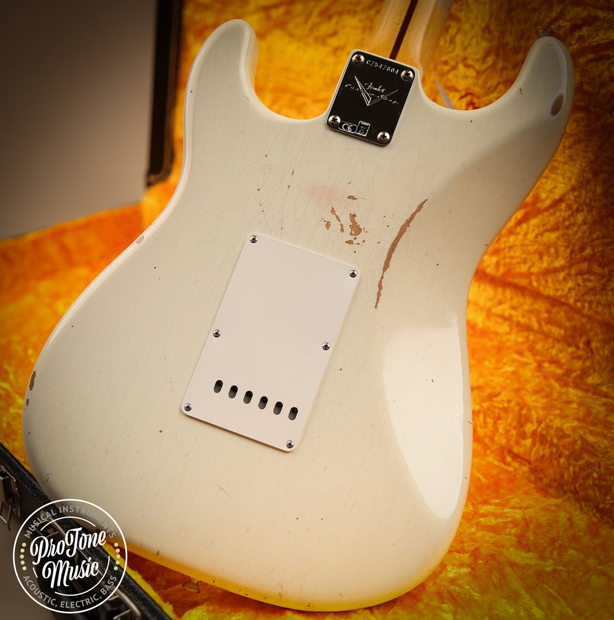 2020 Fender USA Custom Shop 56&#39; Stratocaster Relic Indian Ivory Finish - ProTone Music