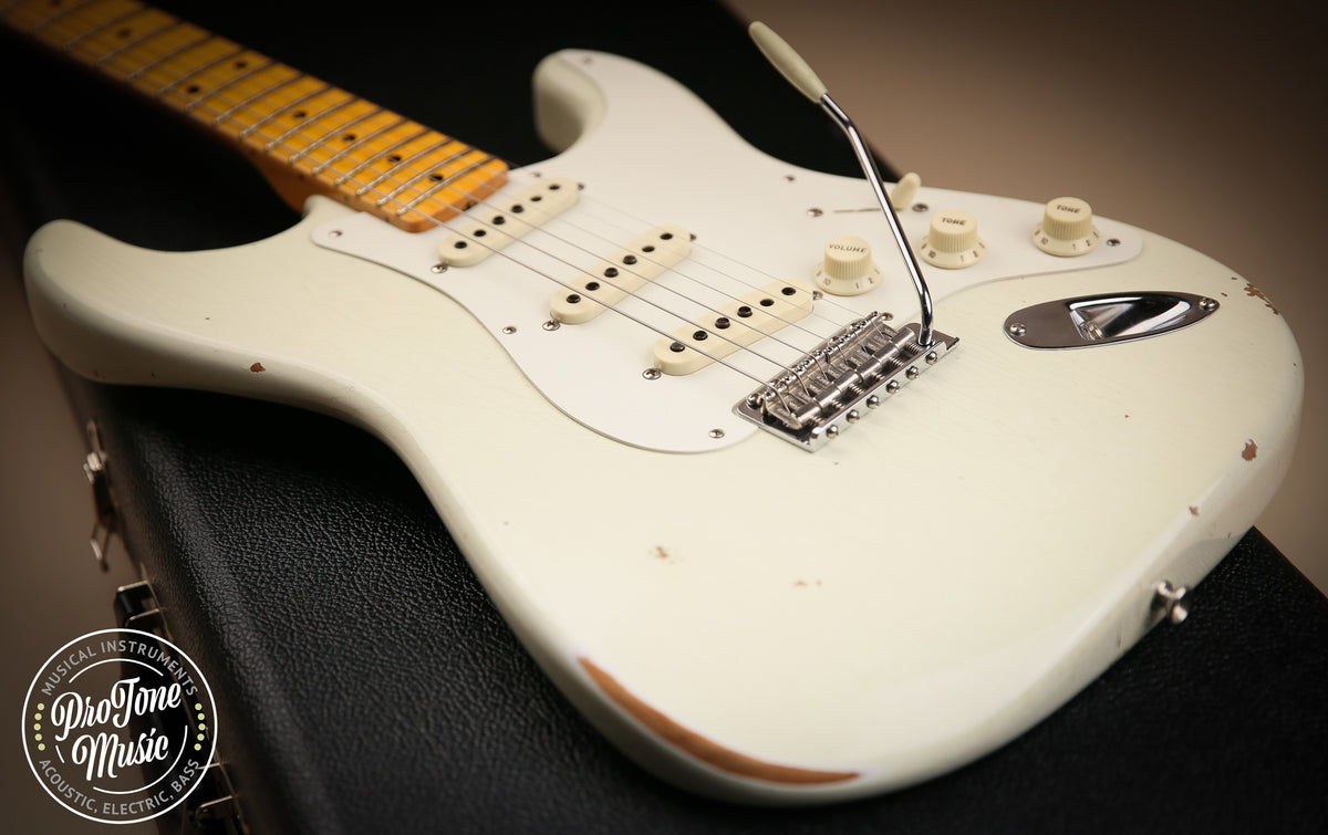 2020 Fender USA Custom Shop 56&#39; Stratocaster Relic Indian Ivory Finish - ProTone Music