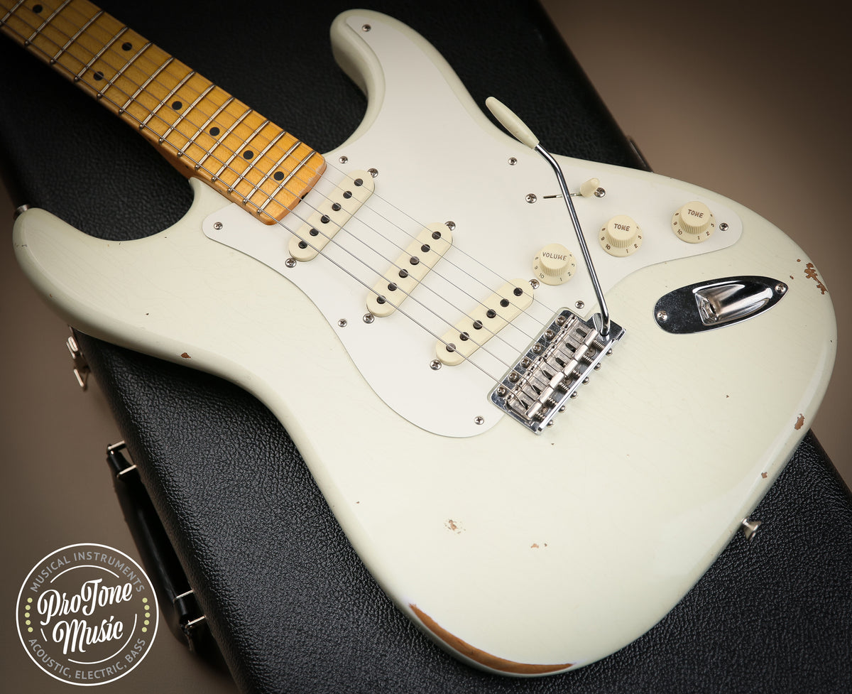 2020 Fender USA Custom Shop 56&#39; Stratocaster Relic Indian Ivory Finish - ProTone Music