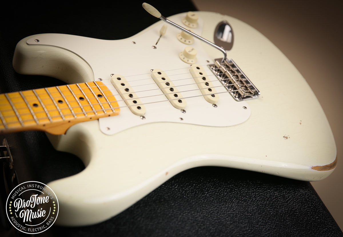 2020 Fender USA Custom Shop 56&#39; Stratocaster Relic Indian Ivory Finish - ProTone Music