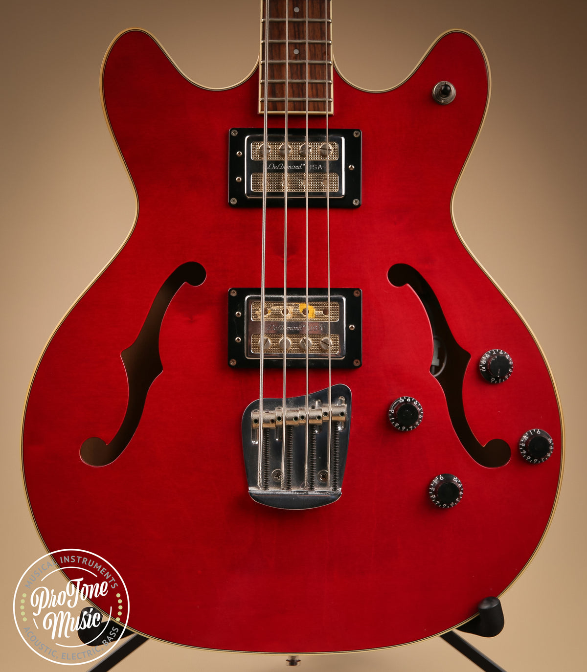 DeArmond Starfire Bass Cherry Red - ProTone Music