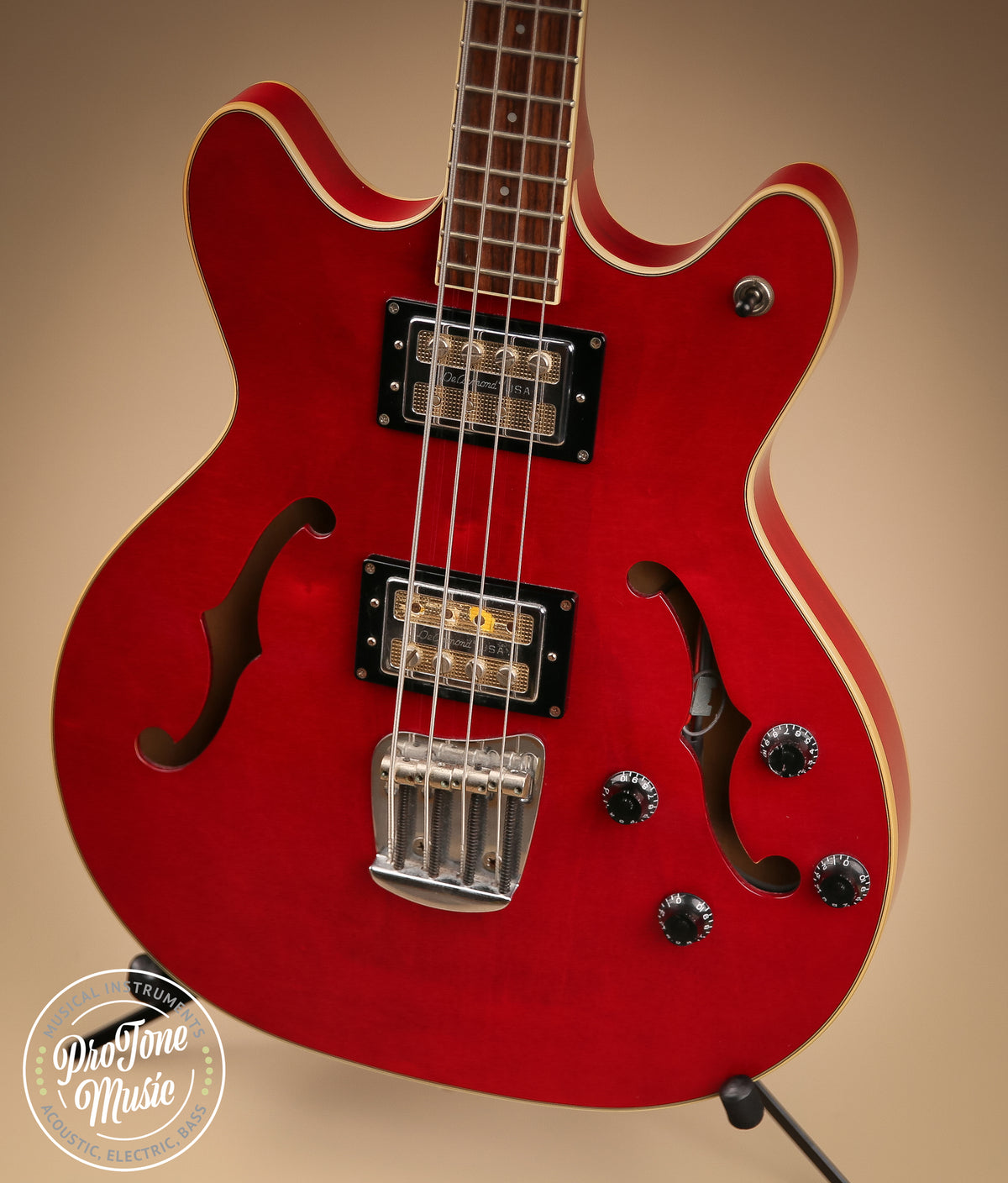 DeArmond Starfire Bass Cherry Red - ProTone Music