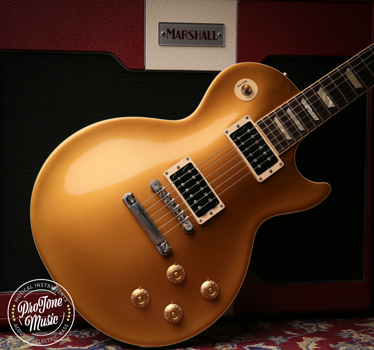 2022 Gibson USA Les Paul Slash Victoria Gold Top &amp; Hard Case