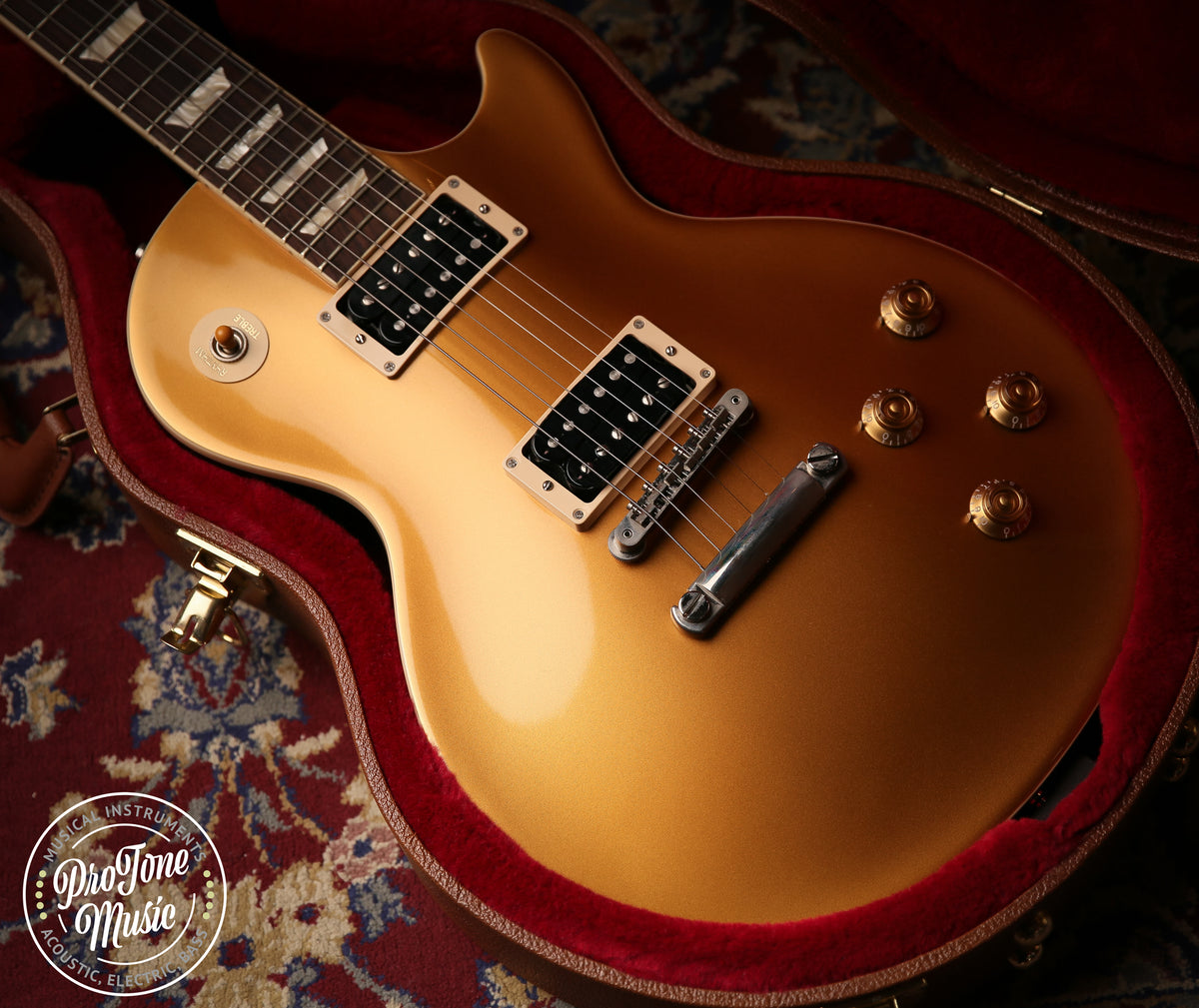 2022 Gibson USA Les Paul Slash Victoria Gold Top &amp; Hard Case