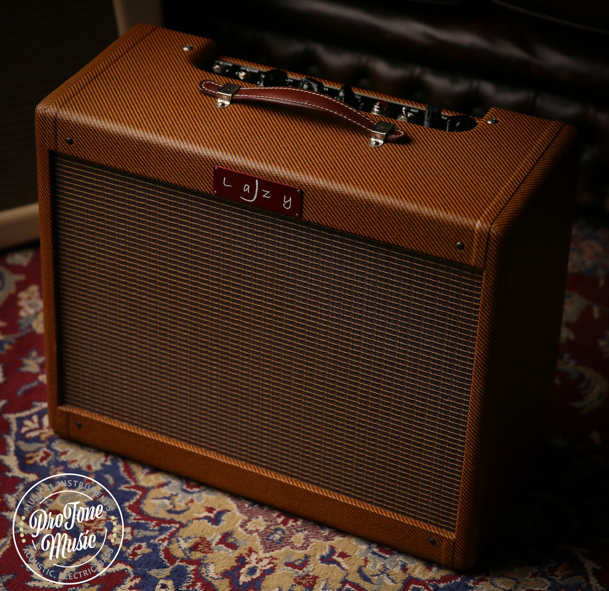 Lazy J 20 Watt Valve Amplifier Lacquered Tweed Finish