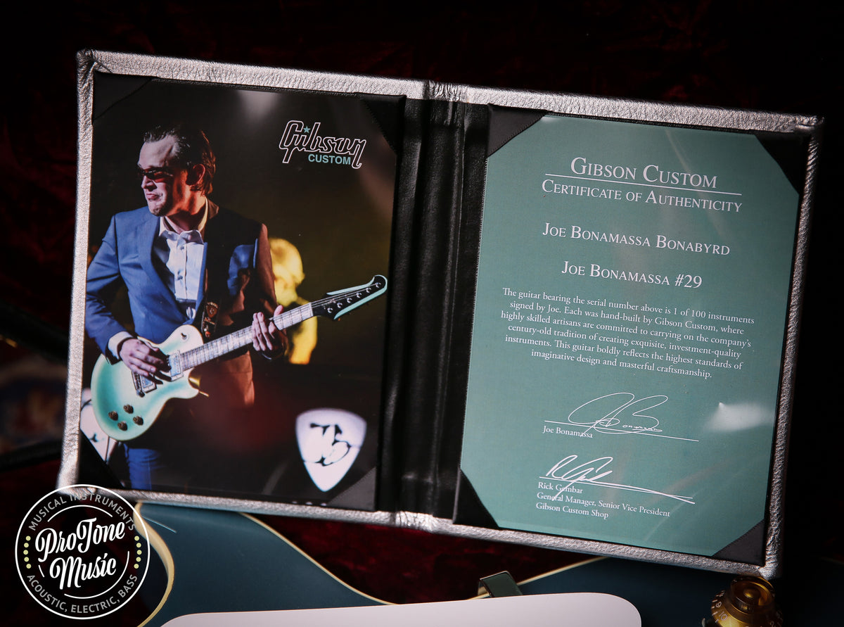 2015 Gibson Les Paul Custom Shop Joe Bonamassa Bonabyrd No 29/100 Signed