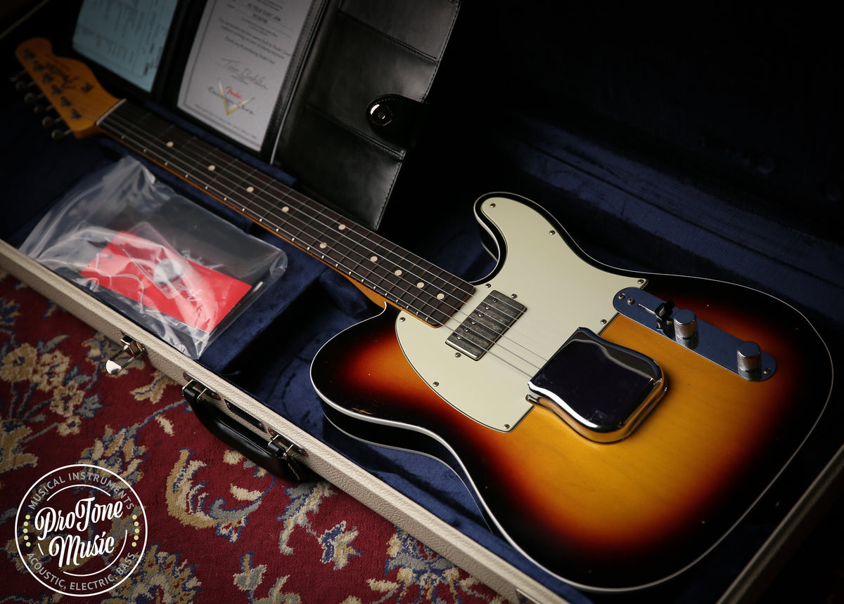 2023 Fender USA Custom Shop 62&#39; Tele Custom Journeyman Relic 3 Tone Sunburst