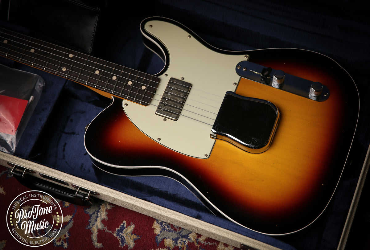 2023 Fender USA Custom Shop 62&#39; Tele Custom Journeyman Relic 3 Tone Sunburst