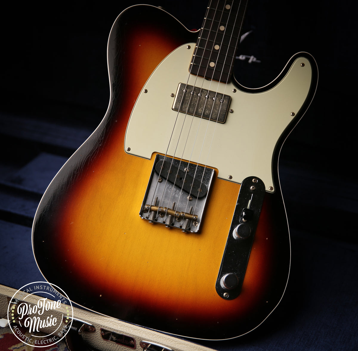 2023 Fender USA Custom Shop 62&#39; Tele Custom Journeyman Relic 3 Tone Sunburst