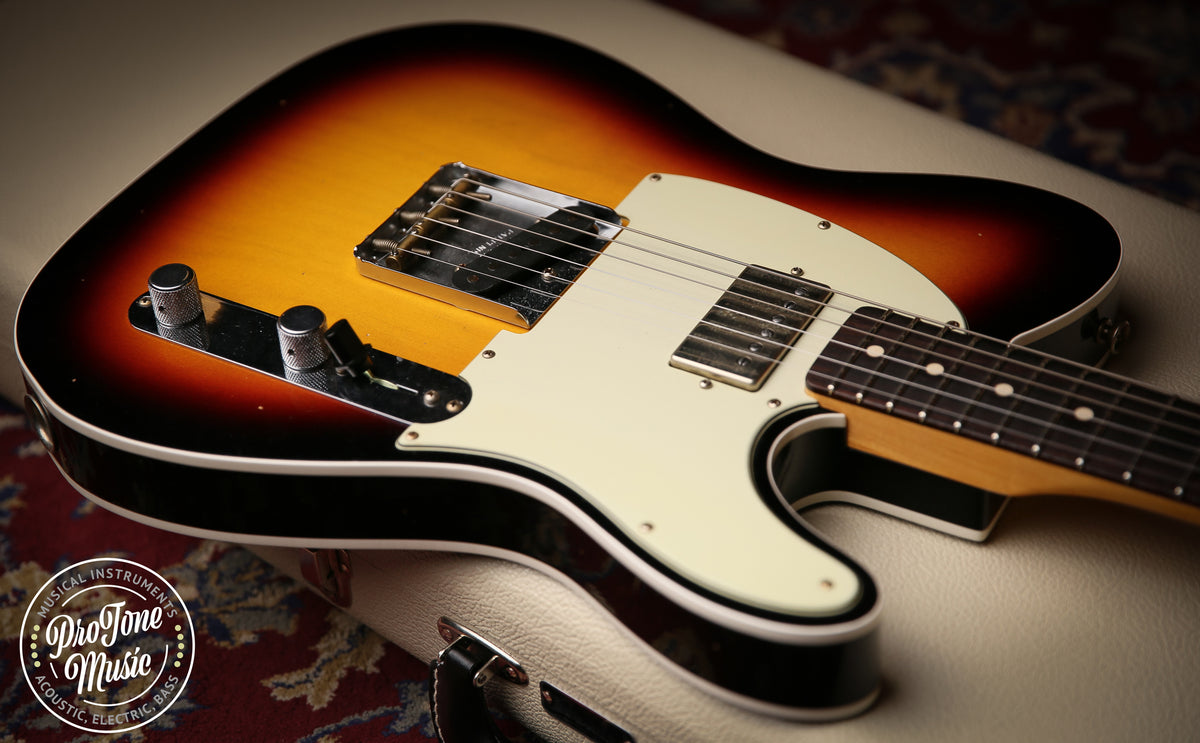 2023 Fender USA Custom Shop 62&#39; Tele Custom Journeyman Relic 3 Tone Sunburst