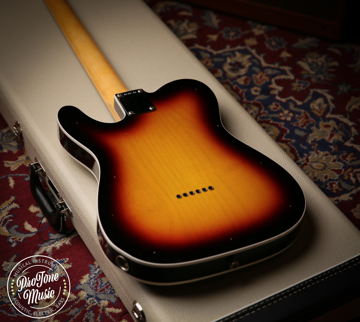 2023 Fender USA Custom Shop 62&#39; Tele Custom Journeyman Relic 3 Tone Sunburst