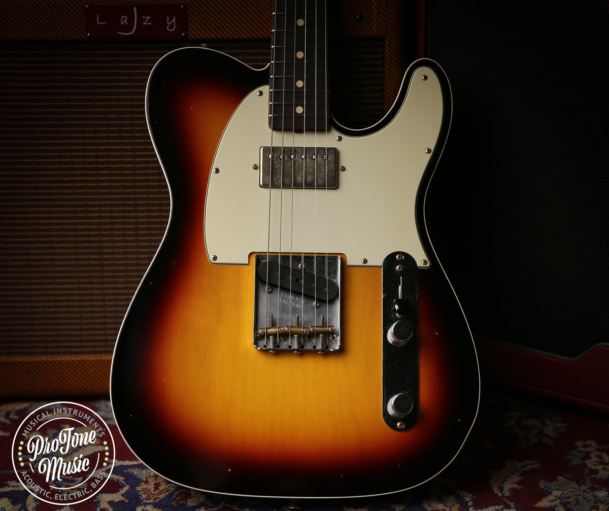 2023 Fender USA Custom Shop 62&#39; Tele Custom Journeyman Relic 3 Tone Sunburst