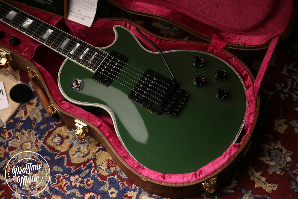 2018 Gibson USA Les Paul Custom Shop Axcess Hunter Green - ProTone Music