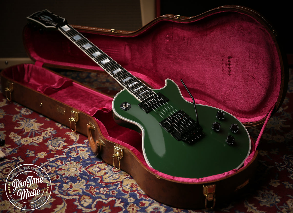 2018 Gibson USA Les Paul Custom Shop Axcess Hunter Green - ProTone Music