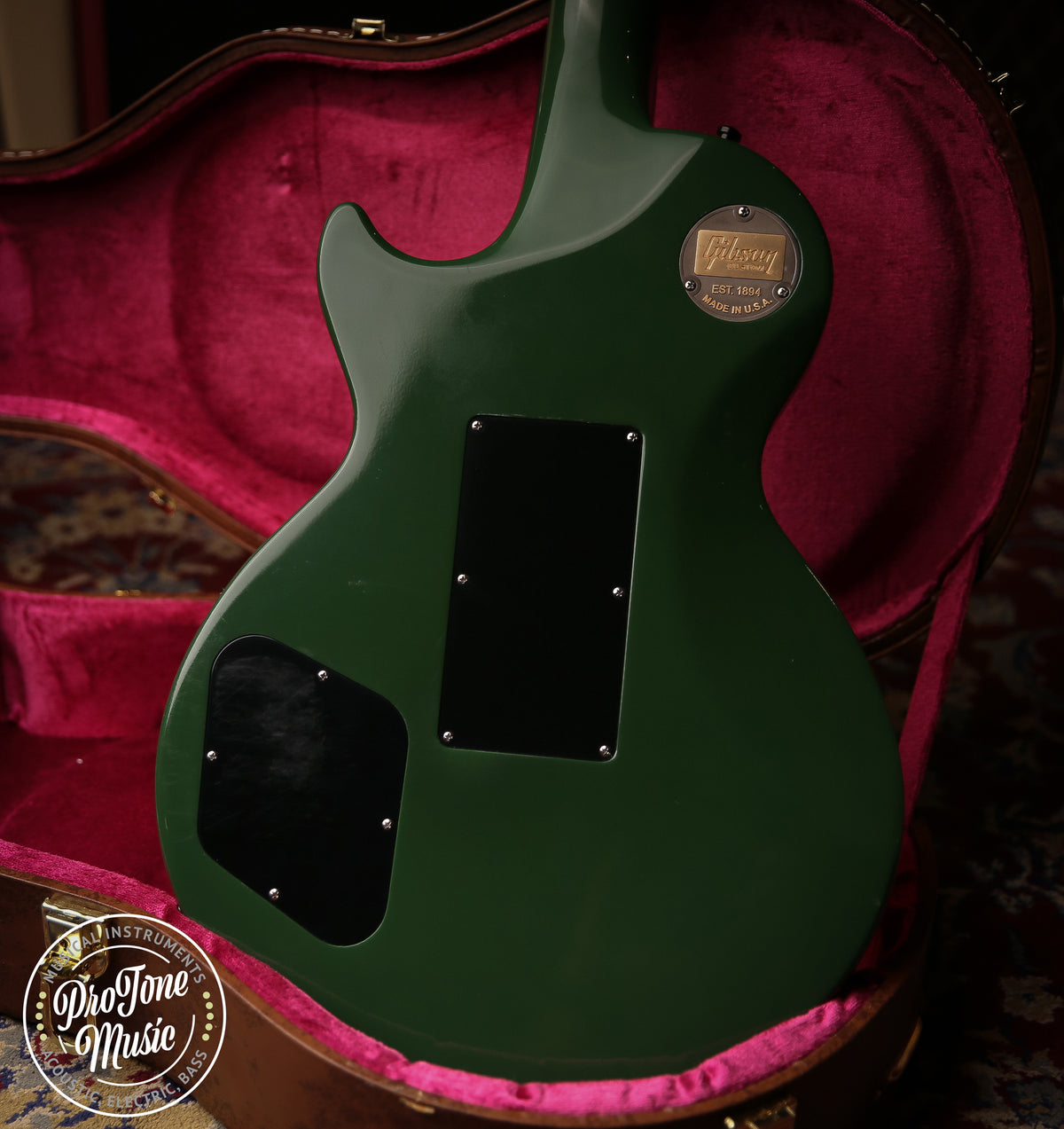 2018 Gibson USA Les Paul Custom Shop Axcess Hunter Green - ProTone Music