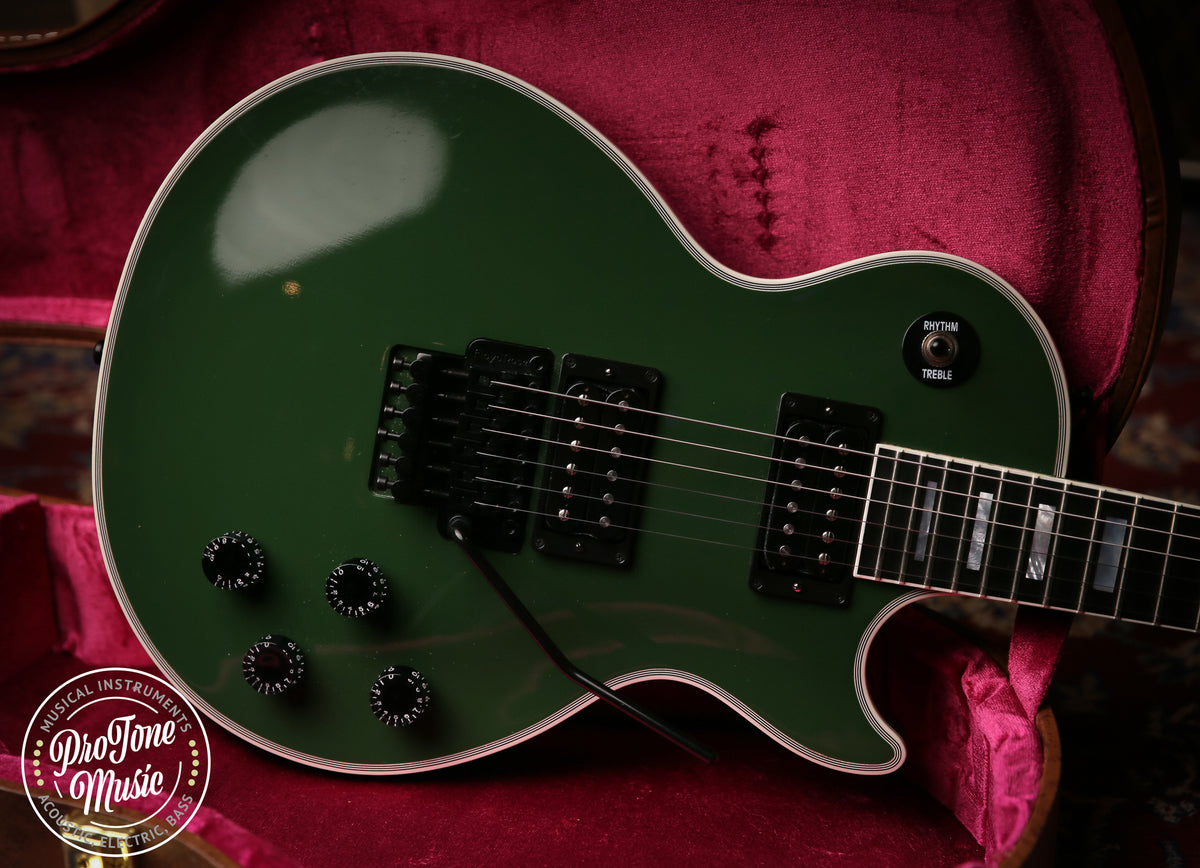 2018 Gibson USA Les Paul Custom Shop Axcess Hunter Green - ProTone Music