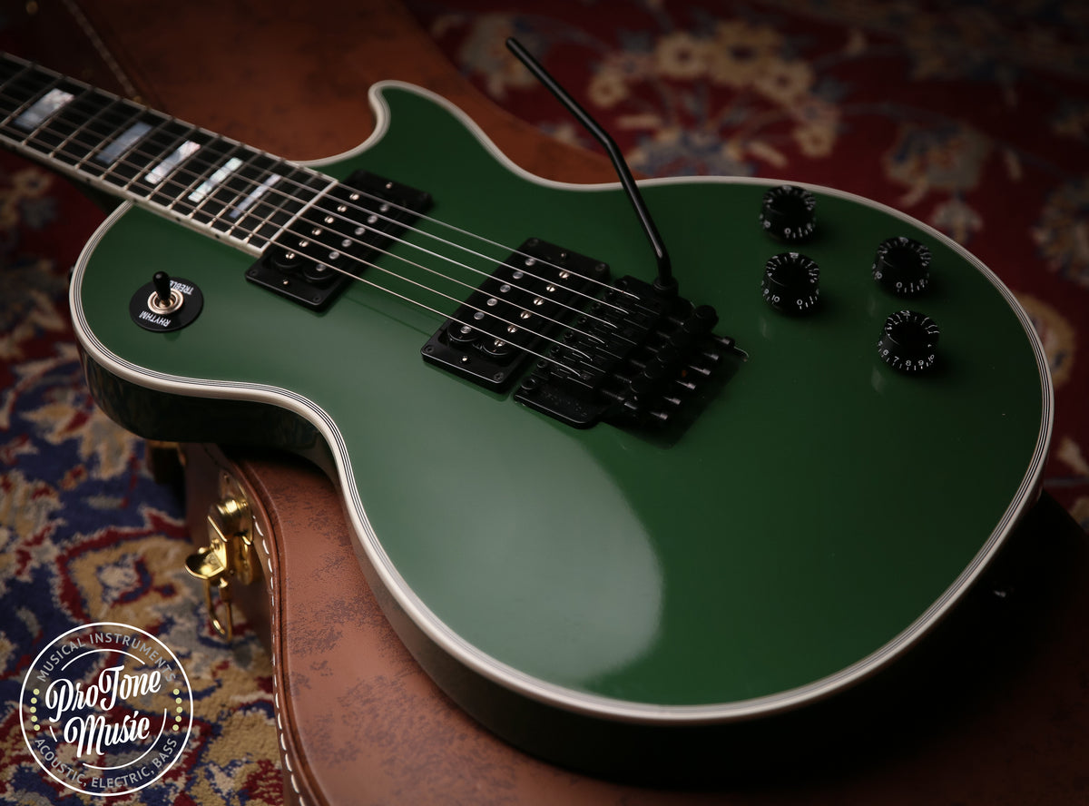 2018 Gibson USA Les Paul Custom Shop Axcess Hunter Green - ProTone Music