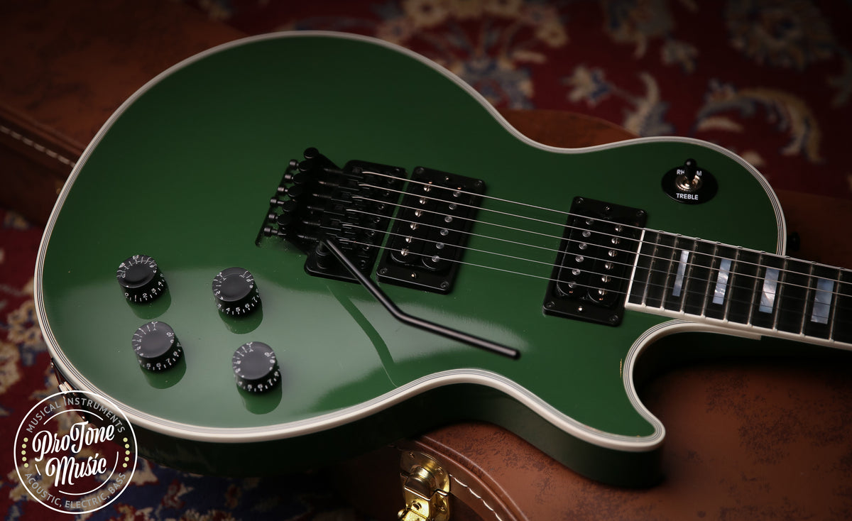 2018 Gibson USA Les Paul Custom Shop Axcess Hunter Green - ProTone Music