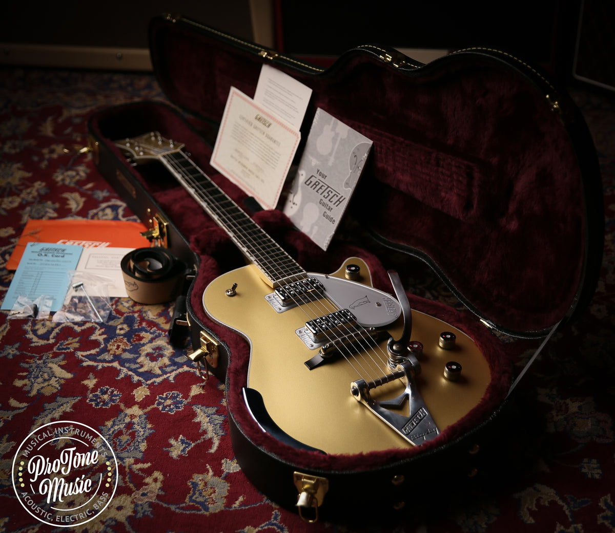 2018 Gretsch G6134T Penguin Limited Edition Casino Gold - ProTone Music